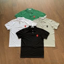 Hypeyourbeast Shirts CDG Polo Shirt White 7 Hypeyourbeast Shirts CDG Polo Shirt White