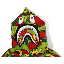 Hypeyourbeast BAPE Shark Head STA Star Camouflage Hoodie 'GREEN' 23 Hypeyourbeast BAPE Shark Head STA Star Camouflage Hoodie 'GREEN'