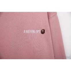 Hypeyourbeast BAPE Behind The Great Ape-Man Head Long Sleeve Shirt 'PINK' Clothes