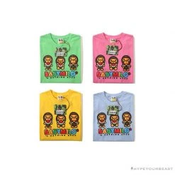 Hypeyourbeast Clothes BAPE Baby Milo Watermelon Little Monkey Tee Shirt 'GREEN'
