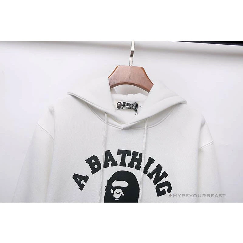 Hypeyourbeast Clothes BAPE X Bathing Ape Head Hoodie 'WHITE' 3 Hypeyourbeast Clothes BAPE X Bathing Ape Head Hoodie 'WHITE'