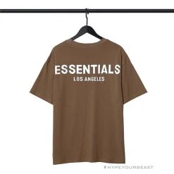 HypeYourBeast FOG Essentials Tee Shirt ‘Los Angeles’ BROWN T-Shirts