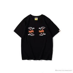 Hypeyourbeast BAPE Shark Head PONR Tee Shirt 'BLACK' Clothes