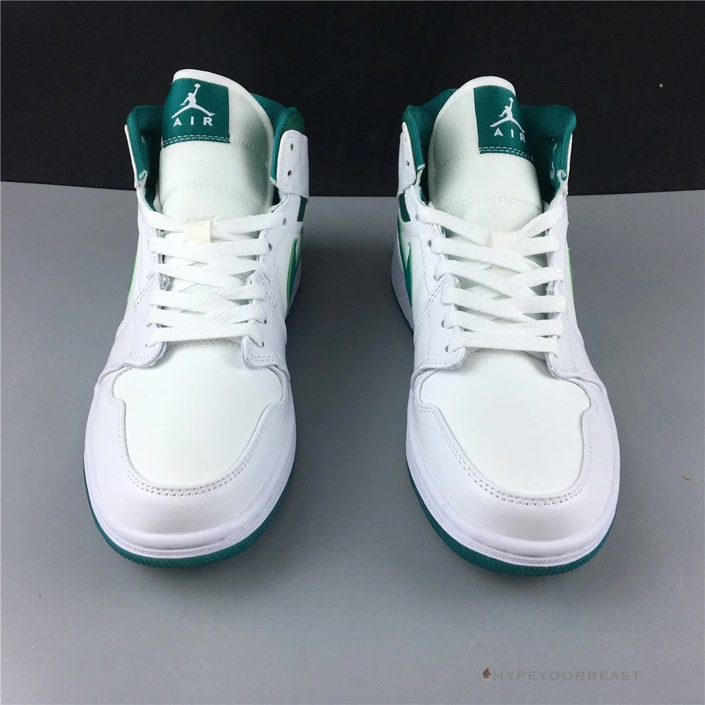 Hypeyourbeast Air Jordan 1 Mid White Mystic Green 9 Hypeyourbeast Air Jordan 1 Mid White Mystic Green