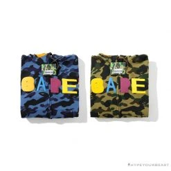 Hypeyourbeast BAPE X Readymade Tiger Head Foam Camouflage Hoodie 'GREEN' Clothes