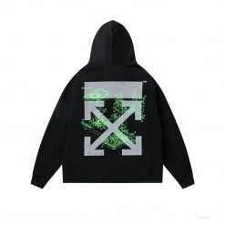 HypeYourBeast Off White Hoodie Machine Black