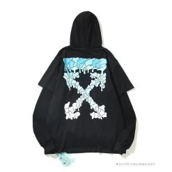 HypeYourBeast Off White Hoodie Black Blue