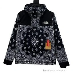 HypeYourBeast Supreme X TNF Bandana Jacket Black Hoodies & Jackets