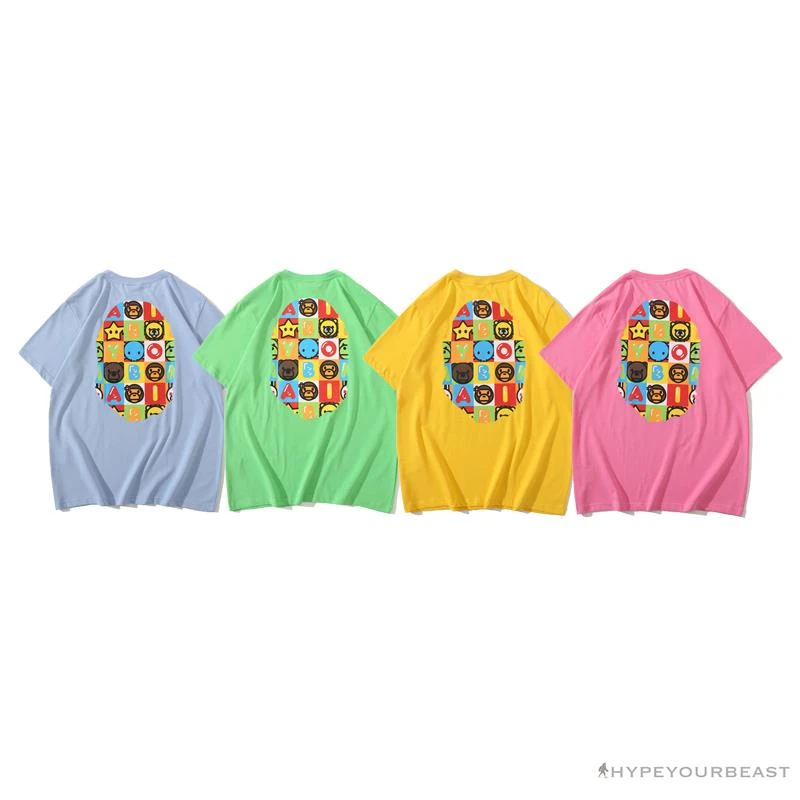 Hypeyourbeast Clothes BAPE Baby Milo Color Square Ape Head Tee Shirt 'GREEN' 18 Hypeyourbeast Clothes BAPE Baby Milo Color Square Ape Head Tee Shirt 'GREEN'