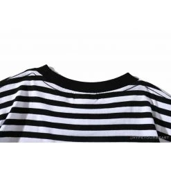 Hypeyourbeast BAPE Baby Milo Rock Bass Player Striped Tee Shirt 'BLACK' Clothes