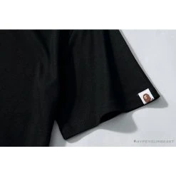 Hypeyourbeast Clothes BAPE Starry Sky Camouflage Luminous Great Ape Man Head Tee Shirt 'BLACK'