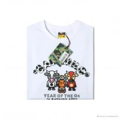 Hypeyourbeast BAPE Baby Milo Year Of The Ox Tee Shirt 'WHITE' Clothes