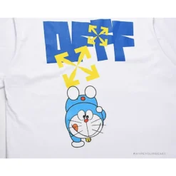 Hypeyourbeast OFF-WHITE Doraemon Stereo Arrow Tee Shirt WHITE T-Shirts 16 Hypeyourbeast OFF-WHITE Doraemon Stereo Arrow Tee Shirt WHITE T-Shirts