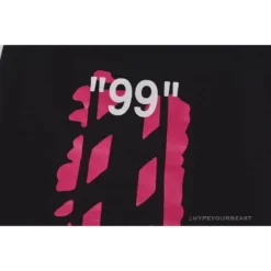 Hypeyourbeast OFF-WHITE 99 X Pink Arrow Shorts 'BLACK'