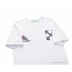 Hypeyourbeast T-Shirts OFF-WHITE Joint Running Mickey Mouse Arrow Tee Shirt 'WHITE' 14 Hypeyourbeast T-Shirts OFF-WHITE Joint Running Mickey Mouse Arrow Tee Shirt 'WHITE'