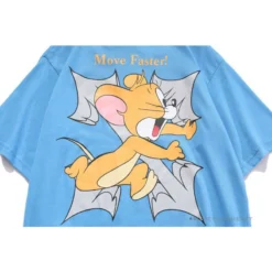 Hypeyourbeast OFF-WHITE Jerry Move Faster Tee Shirt 'BLUE' 28 Hypeyourbeast OFF-WHITE Jerry Move Faster Tee Shirt 'BLUE'