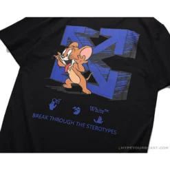 Hypeyourbeast T-Shirts OFF-WHITE Classic Animated Tom And Jerry Arrow Tee Shirt 'BLACK' 19 Hypeyourbeast T-Shirts OFF-WHITE Classic Animated Tom And Jerry Arrow Tee Shirt 'BLACK'