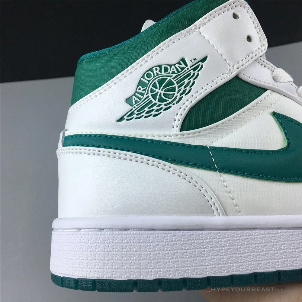 Hypeyourbeast Air Jordan 1 Mid White Mystic Green 7 Hypeyourbeast Air Jordan 1 Mid White Mystic Green
