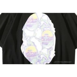 Hypeyourbeast Clothes BAPE Great Ape Head Symphony Lightning Tee Shirt 'BLACK'