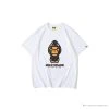 Hypeyourbeast BAPE Baby Milo Blue Shark Hat Little Monkey Tee Shirt 'WHITE'