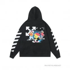 HypeYourBeast Off White Hoodie Looney - Black Hoodies & Jackets 6 HypeYourBeast Off White Hoodie Looney - Black Hoodies & Jackets