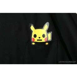 Hypeyourbeast BAPE Baby Milo Pocket Pikachu Tee Shirt 'BLACK'