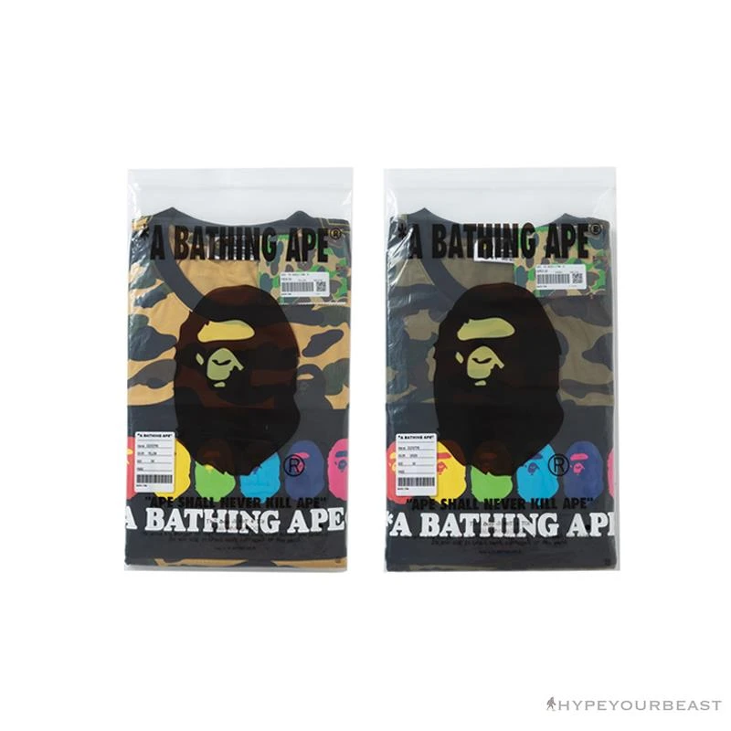 Hypeyourbeast BAPE KIDS Color Ape Head Camouflage Tee Shirt 'GREEN' Clothes 6 Hypeyourbeast BAPE KIDS Color Ape Head Camouflage Tee Shirt 'GREEN' Clothes