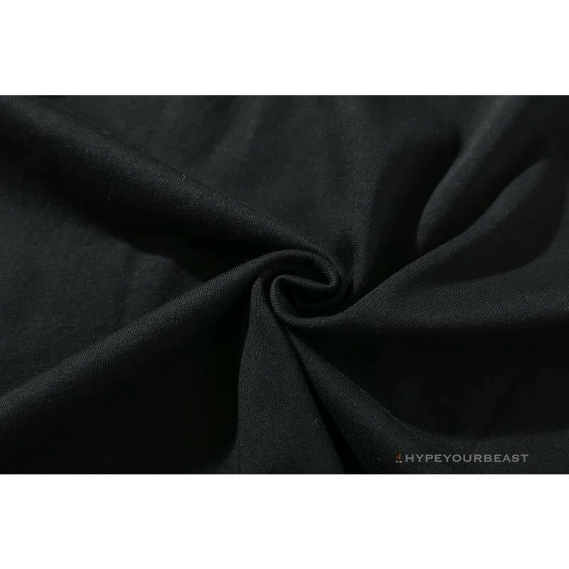 Hypeyourbeast BAPE Messy Letters Upside Down Little Ape Head Tee Shirt 'BLACK' 5 Hypeyourbeast BAPE Messy Letters Upside Down Little Ape Head Tee Shirt 'BLACK'