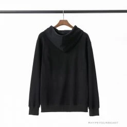 Hypeyourbeast BAPE Classic Ape Head Embroidered Standard Cotton Terry Hoodie 'BLACK' Clothes