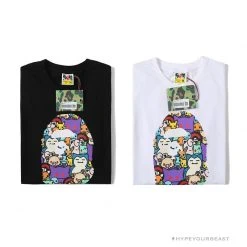 Hypeyourbeast BAPE Pokémon Co-branded Ape Head Tee Shirt 'WHITE'