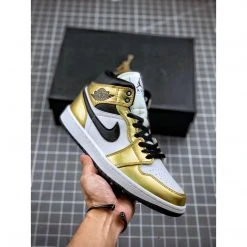 Hypeyourbeast Air Jordan 1 Mid 'Metallic Gold'