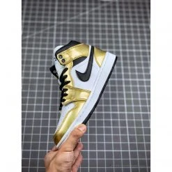 Hypeyourbeast Air Jordan 1 Mid 'Metallic Gold'