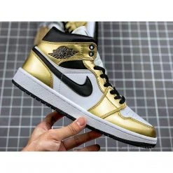 Hypeyourbeast Air Jordan 1 Mid 'Metallic Gold'