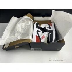 Hypeyourbeast Air Jordan 1 Mid White Red Black