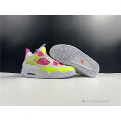 Hypeyourbeast Air Jordan 4 Retro White Lemon Pink