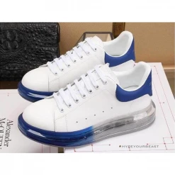 Hypeyourbeast A. Mcqueen Alexander McQueen White / Blue Rubber Sole Air Platform Sneaker