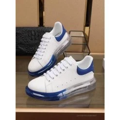 Hypeyourbeast A. Mcqueen Alexander McQueen White / Blue Rubber Sole Air Platform Sneaker