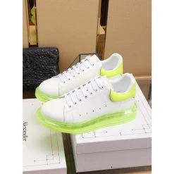 Hypeyourbeast A. Mcqueen Alexander McQueen White / Neon Green Sole Sneaker