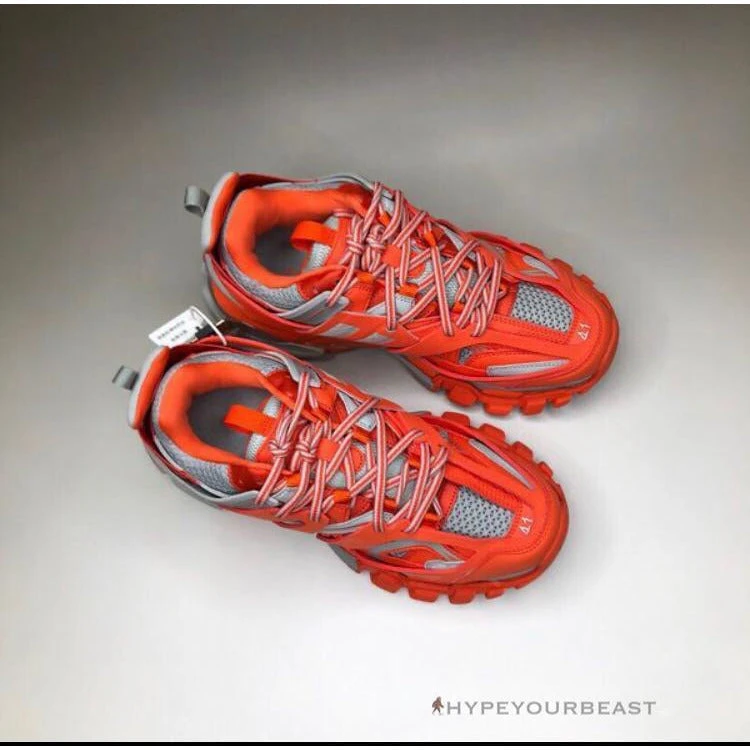 Hypeyourbeast Balenciaga BCG Track Sneakers 3.0 Orange/Slate Grey 5 Hypeyourbeast Balenciaga BCG Track Sneakers 3.0 Orange/Slate Grey