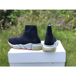 Hypeyourbeast Balenciaga BCG Sock Sneakers Blue Marine