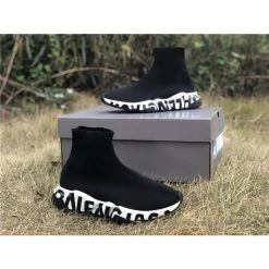 Hypeyourbeast BCG Sock Sneakers 'Graffiti - Black White' Balenciaga 16 Hypeyourbeast BCG Sock Sneakers 'Graffiti - Black White' Balenciaga