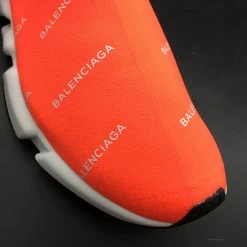 Hypeyourbeast BCG Sock Sneakers Logo Print Red / White Balenciaga