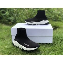 Hypeyourbeast Balenciaga BCG Sock Sneakers Black White 2018