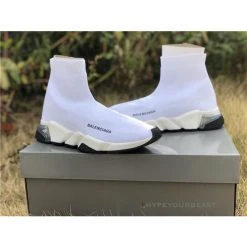 Hypeyourbeast Balenciaga BCG Sock Trainers White / White