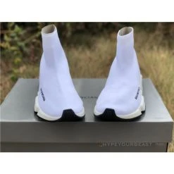 Hypeyourbeast Balenciaga BCG Sock Trainers White / White
