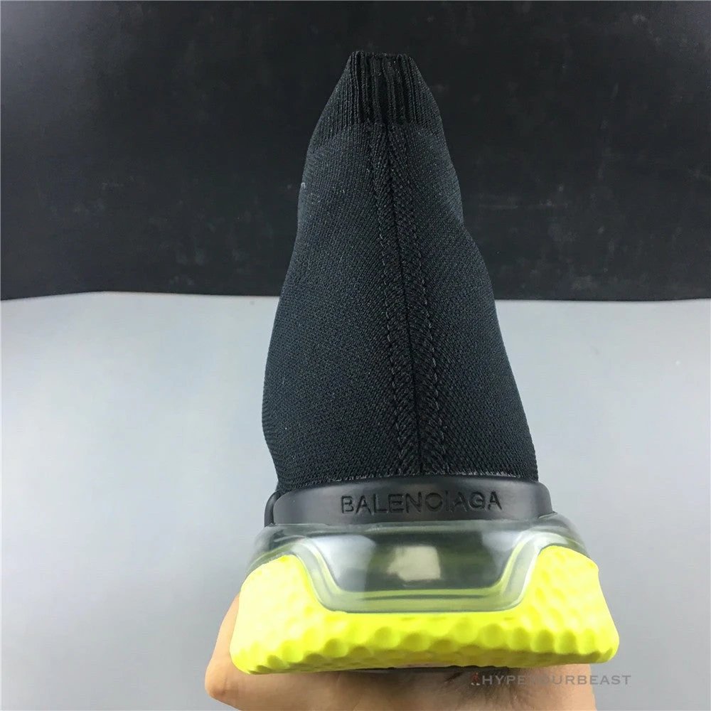 Hypeyourbeast BCG Sock Sneakers Clear Sole - Black Yellow Fluo Balenciaga 4 Hypeyourbeast BCG Sock Sneakers Clear Sole - Black Yellow Fluo Balenciaga