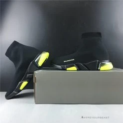 Hypeyourbeast BCG Sock Sneakers Clear Sole - Black Yellow Fluo Balenciaga 14 Hypeyourbeast BCG Sock Sneakers Clear Sole - Black Yellow Fluo Balenciaga