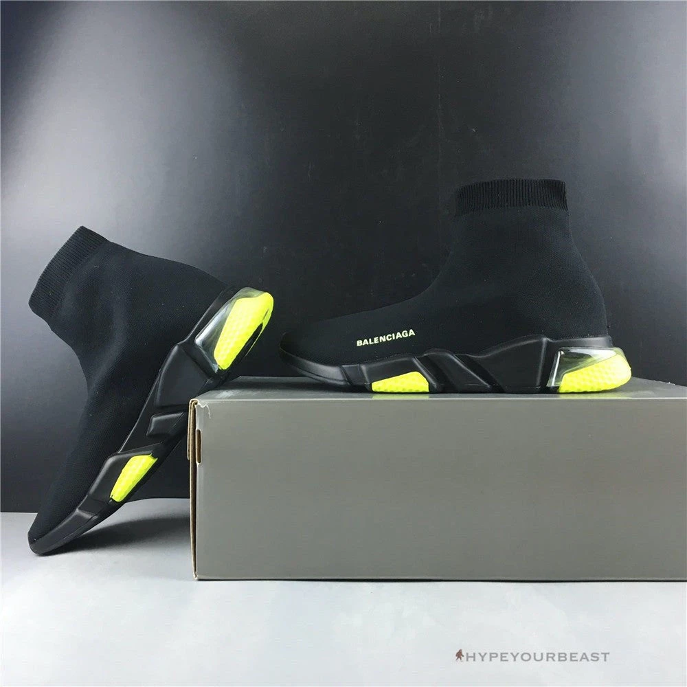 Hypeyourbeast BCG Sock Sneakers Clear Sole - Black Yellow Fluo Balenciaga 6 Hypeyourbeast BCG Sock Sneakers Clear Sole - Black Yellow Fluo Balenciaga