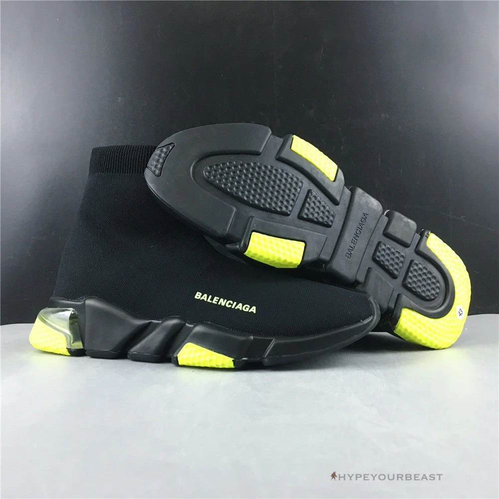 Hypeyourbeast BCG Sock Sneakers Clear Sole - Black Yellow Fluo Balenciaga 2 Hypeyourbeast BCG Sock Sneakers Clear Sole - Black Yellow Fluo Balenciaga