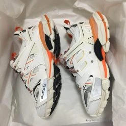 Hypeyourbeast BCG Track Sneakers White / Orange Balenciaga